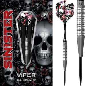 Viper Sinister Darts - Steel Tip - 95% - Sandblasted - S4 - Reverse Cut - 26g