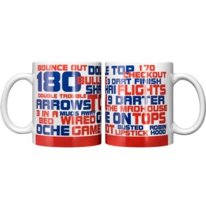 Darts Mug 11oz Word Cloud