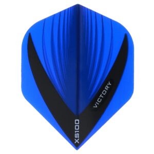 VICTORY DARTS XS100 VISTA BLUE EXTRA STRONG DART FLIGHTS