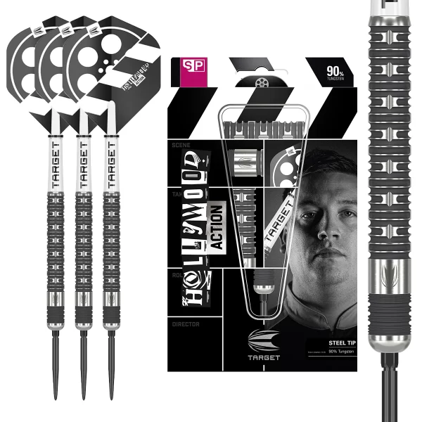HOLLYWOOD ACTION 90% TUNGSTEN SP DARTS